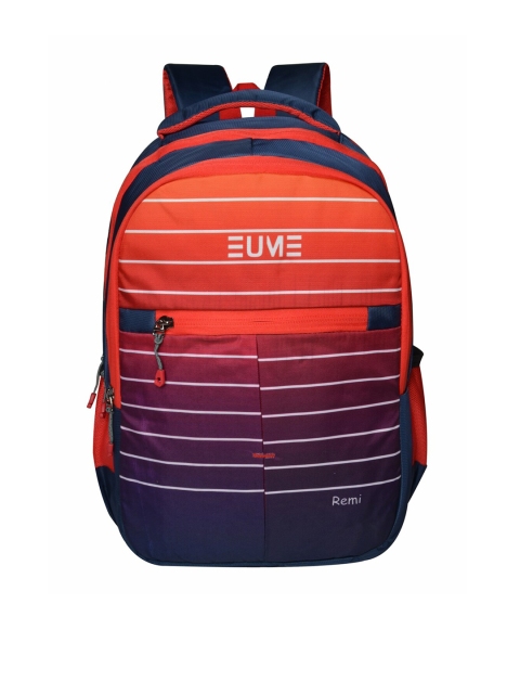 

EUME Kids Red & Navy Blue Striped Backpack