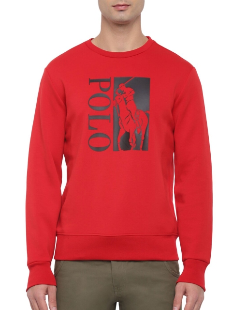 

Polo Ralph Lauren Men Red Printed Sweatshirt