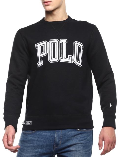 

Polo Ralph Lauren Men Black Printed Sweatshirt