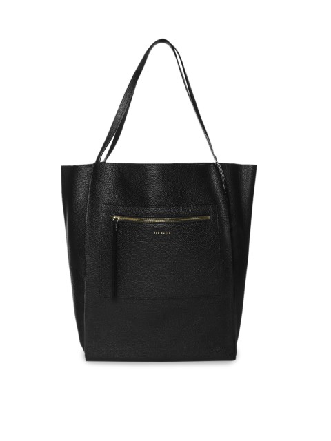 

Ted Baker Black Leather Oversized Shopper Tote Bag