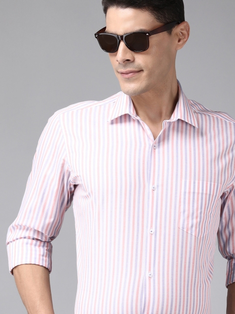 

Van Heusen Men Multicoloured Slim Fit Multi Striped Formal Shirt