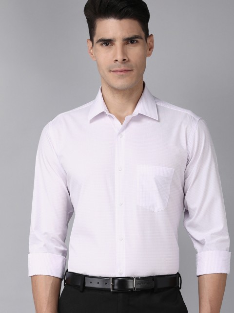 

Van Heusen Men Grey Geometric Printed Regular Fit Formal Shirt