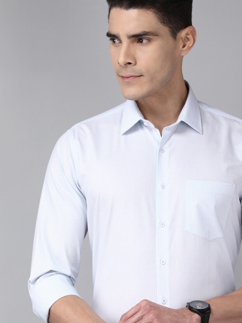 

Van Heusen Men Blue Cotton Slim Fit Casual Shirt