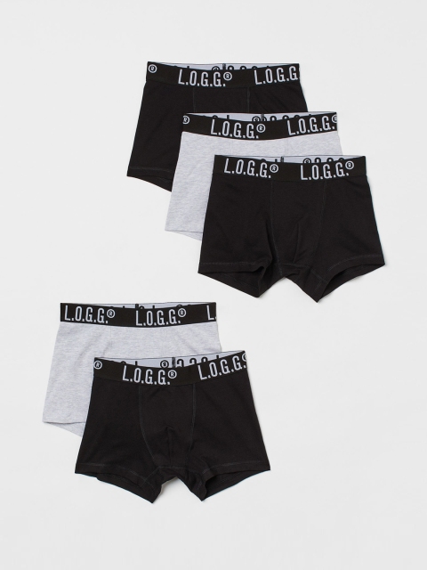 

H&M Boys 5-Pack Boxer Shorts - 0767123048, Black