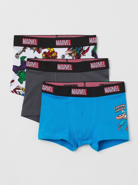 

H&M Boys Grey & Blue 3-Pack Boxer Shorts