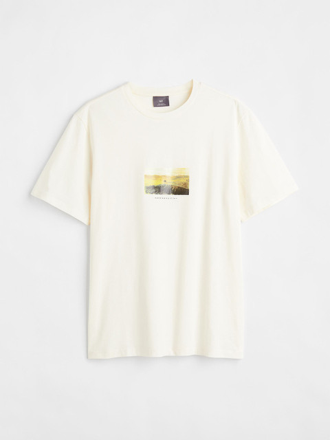 

H&M White Printed T-shirt