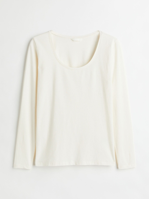 

H&M White Solid Top