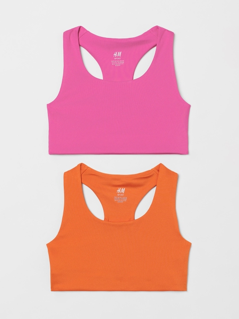 

H&M Pink & Orange 2-Pack Sports Tops