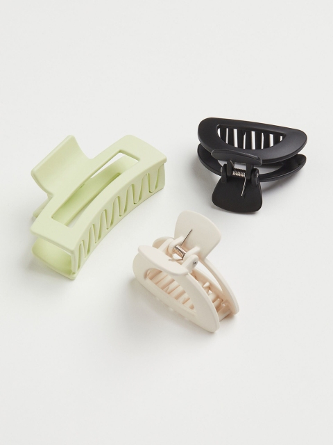 

H&M 3-Pack Hair Claws, Black
