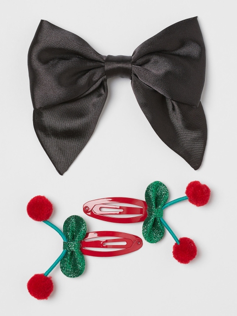 

H&M Girls Black & Red Hair clips and Hair Grip