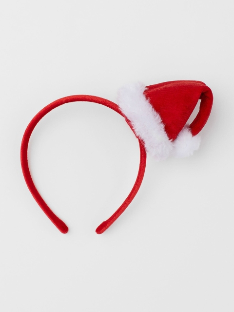 

H&M Girls Red & White Santa-Hat Alice Band
