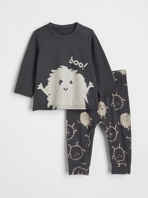 

H&M Boys Grey 2-Piece Cotton Set