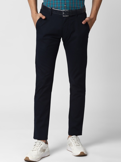 

Peter England Casuals Men Navy Blue Skinny Fit Trousers