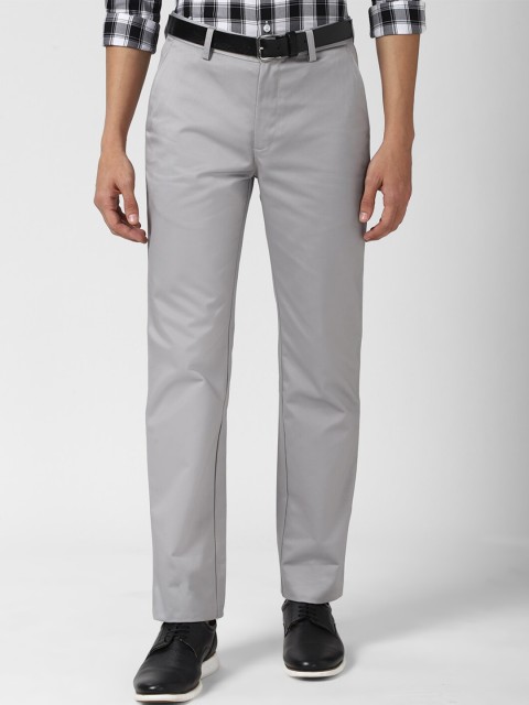 

Peter England Casuals Men Grey Trousers