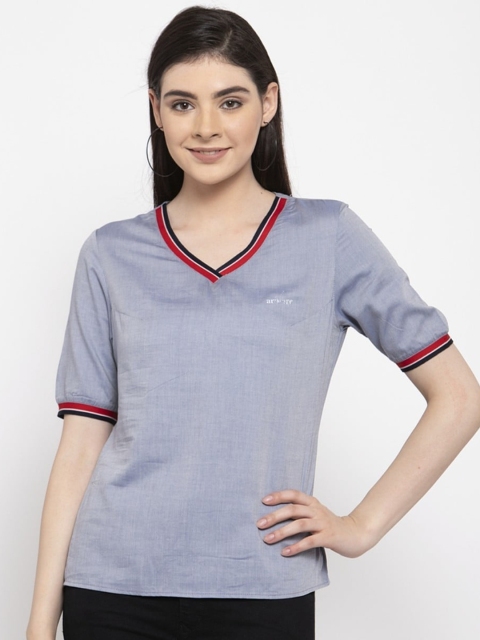 

armure Women Blue Solid Top