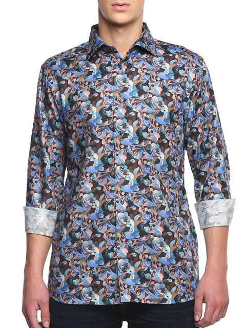

Eton Men Multicoloured Floral Printed Casual Shirt, Multi