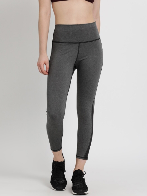 

Enamor Grey High Waisted Dry Fit Solid Leggings
