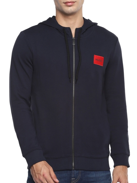 

HUGO Men Navy Blue Hooded Sweatshirt