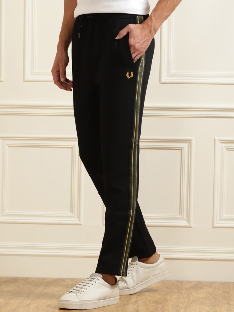 

Fred Perry Men Black Solid Track Pants