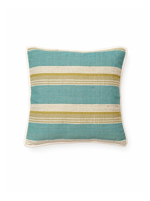 

Diwaah Blue & Beige Self Design Square Cushion Covers