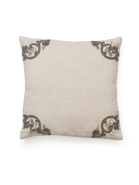 

Diwaah Grey Embellished Square Cushion Covers