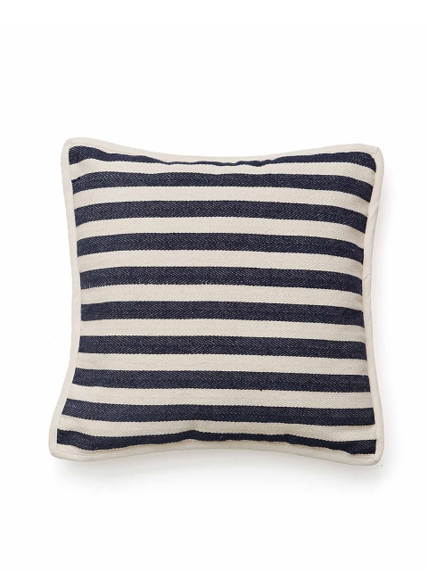 

Diwaah Black & Off White Striped Square Cushion Covers