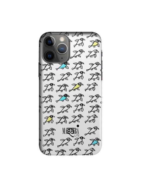 

CelfieDesign Bird Printed iPhone 11 Pro Max Slim Back Case, Black