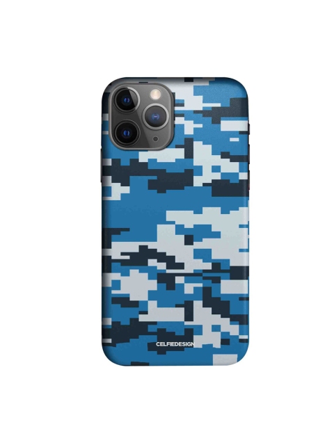 

CelfieDesign Blue Camo Pixel Cerulean Printed iPhone 11 Pro Max Slim Back Case