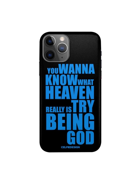 

CelfieDesign Multicoloured Try Being God iPhone 11 Pro Max Slim Case, Multi