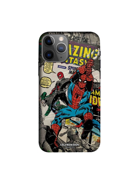

CelfieDesign Multicoloured Comic Spidey iPhone 11 Pro Max Slim Case, Multi
