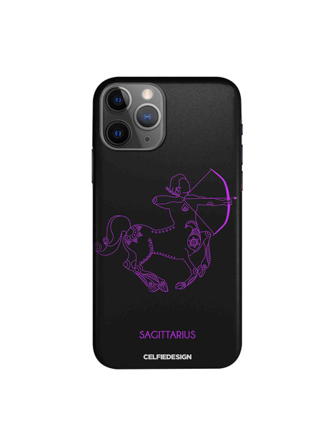 

CelfieDesign Black & Purple Sagittarius Print iPhone 11 Pro Max Back Case
