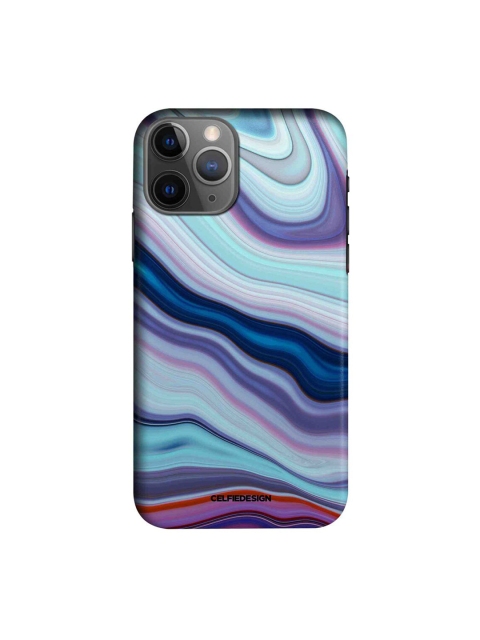 

CelfieDesign Multioloured Liquid Funk Purple Print iPhone 11 Pro Max Back Case, Multi