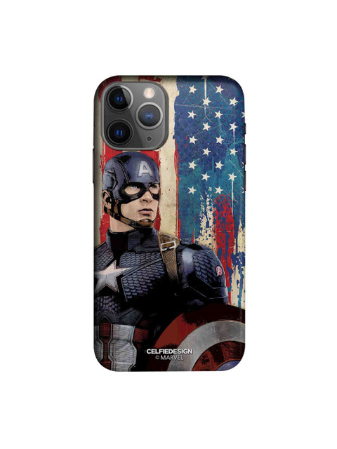 

CelfieDesign Multicoloured Captain America iPhone 11 Pro Max Back Case, Multi
