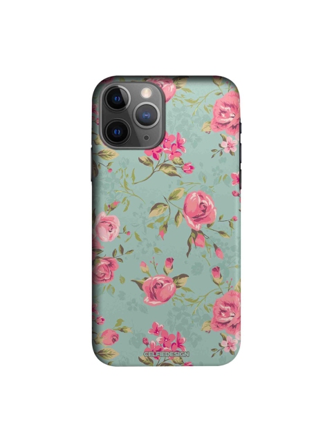 

CelfieDesign Teal & Pink Floral Printed iPhone 11 Pro Max Slim Case