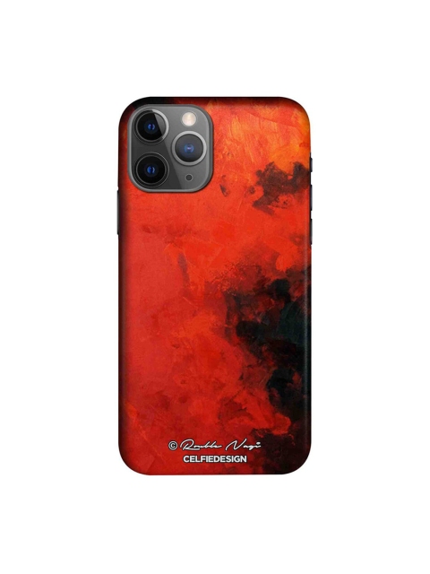 

CelfieDesign Red & Black Printed iPhone 11 Pro Max Slim Back Case