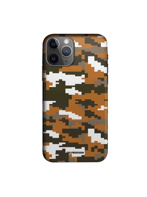 

CelfieDesign Multicoloured Camo Pixel Tan Brown Print iPhone 11 Pro Max Back Case, Multi