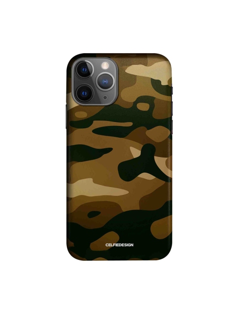 

CelfieDesign Printed iPhone 11 Pro Max Slim Back Case, Brown