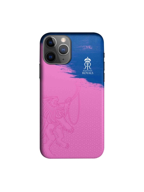 

CelfieDesign Pink & Blue Rajasthan Royals Crest Slim Back Case for iPhone 11 Pro Max