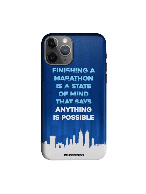 

CelfieDesign Blue Anything Is Possible Typography Printed Slim Case For iPhone 11 Pro Max