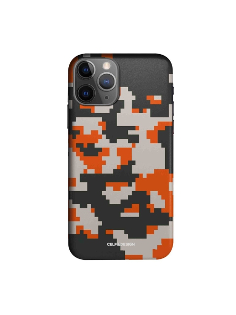 

CelfieDesign Multicoloured Camo Pixel Flame iPhone 11 Pro Max Slim Case, Multi