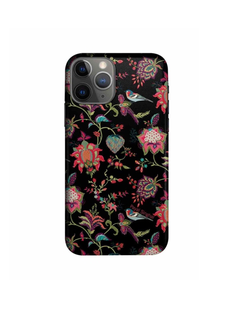 

CelfieDesign Pink Printed Payal Singhal Chidiya Black iPhone 11 Pro Max Slim Back Case