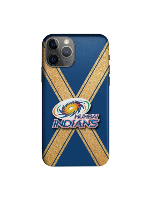 

CelfieDesign Blue & Gold Mumbai Indians Crest Back Case iPhone 11 Pro Max Back Case