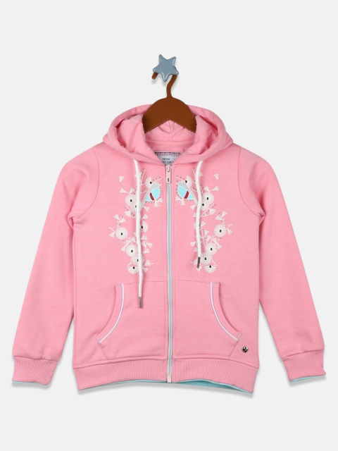 

Monte Carlo Girls Pink Embroidered Hooded Sweatshirt