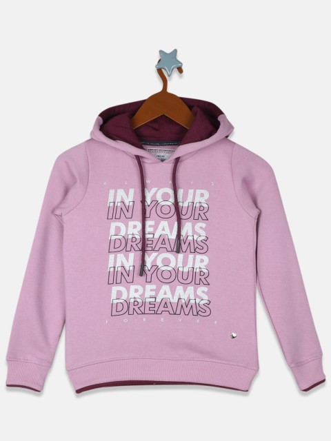 

Monte Carlo Girls Pink Printed Hooded Sweatshirt