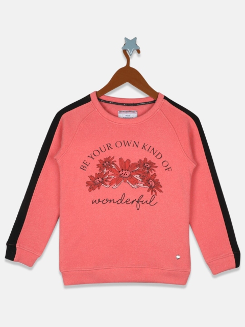 

Monte Carlo Girls Peach Printed Sweatshirt