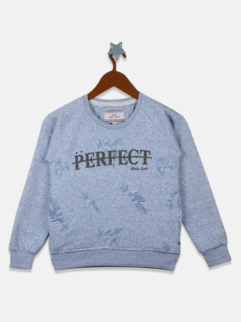 

Monte Carlo Girls Blue Printed Sweatshirt