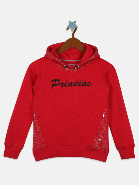 

Monte Carlo Girls Multicoloured Printed Hooded Sweatshirt, Multi