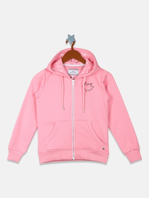 

Monte Carlo Girls Pink Cotton Blend Hooded Sweatshirt