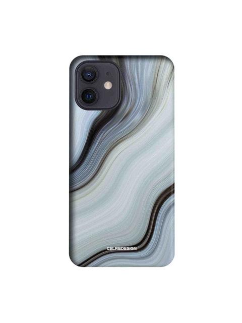 

CelfieDesign White & Blue Liquid Funk iPhone 12 Slim Back Case