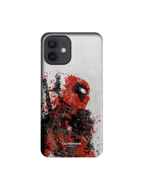 

CelfieDesign White & Red Pool Strokes Printed iPhone 12 Slim Back Case